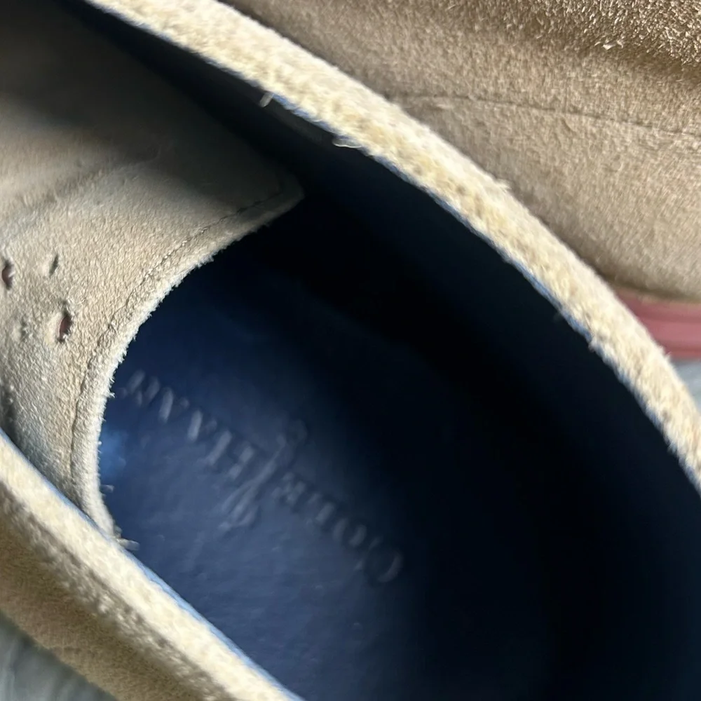 COLE HAAN LunarGrand Tan Suede Burnt Henna Chukka Boots Tan Size 10M
